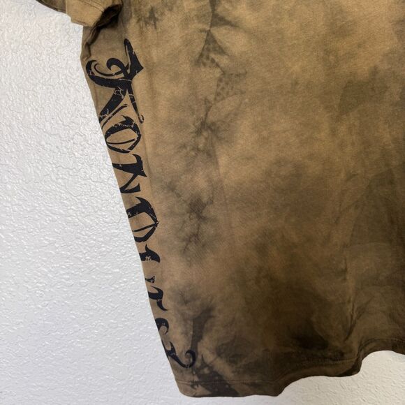 Konquest Shirt Mens Large King Skull Metallic Tee Tshirt Y2K Grunge Goth NEW - Picture 6 of 12